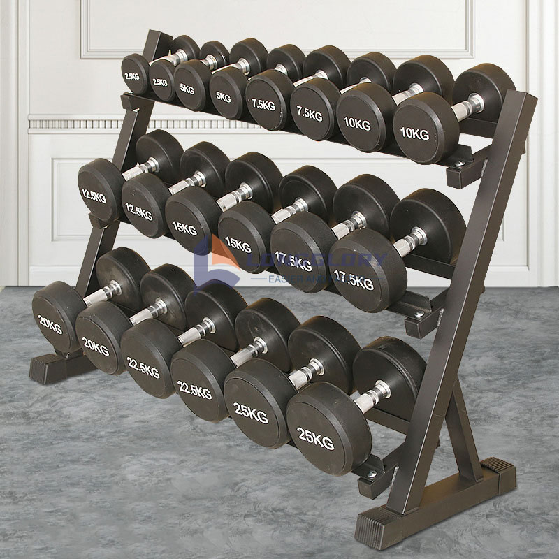 Rack Dumbbell Steel 3 ຊັ້ນ