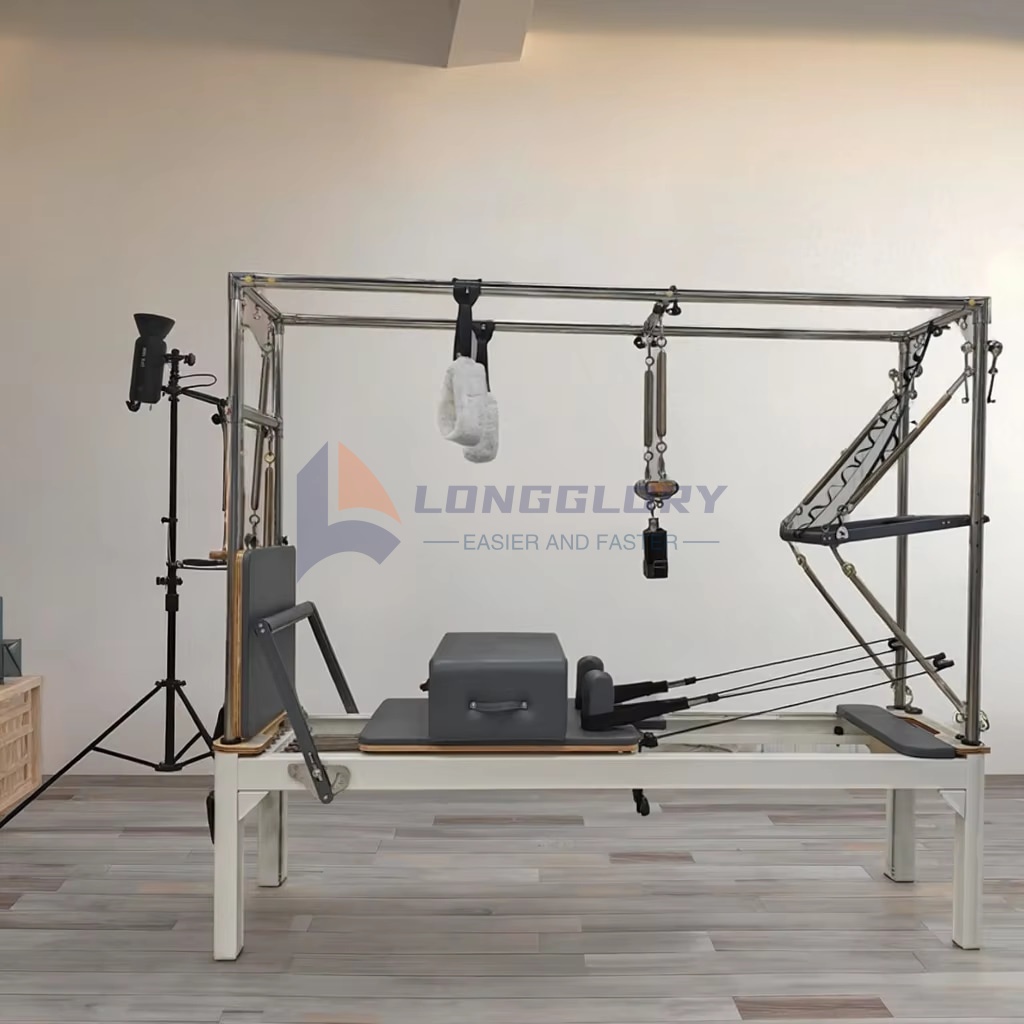 ອະລູມິນຽມ pilates 3 ໃນ 1 ຜູ້ປະຕິຮູບ Cadillac