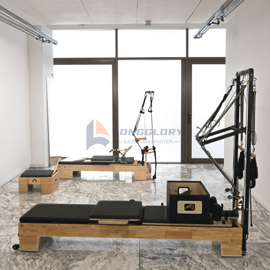 Oak Wood Pilates Machine with Tower